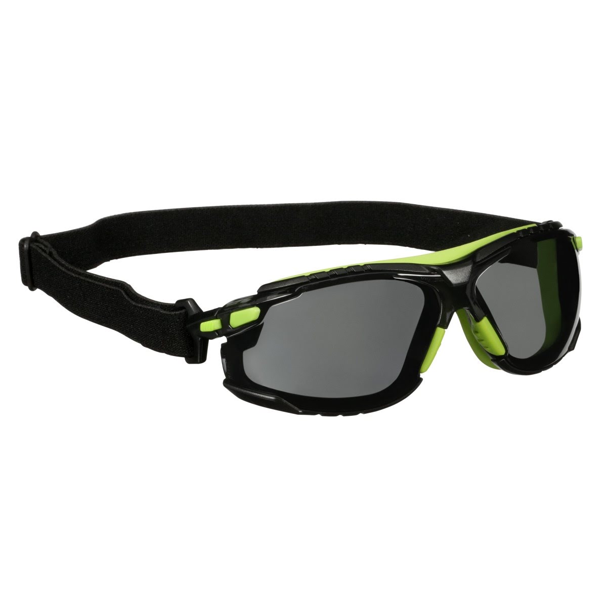 3M S1202SGAF-TSKT Solus 1000 Series Safety Glasses, Green Black, Gray Anti Fog Anti Scratch Lens, TPE Gasket with Strap (7100235154) (20 Pack)