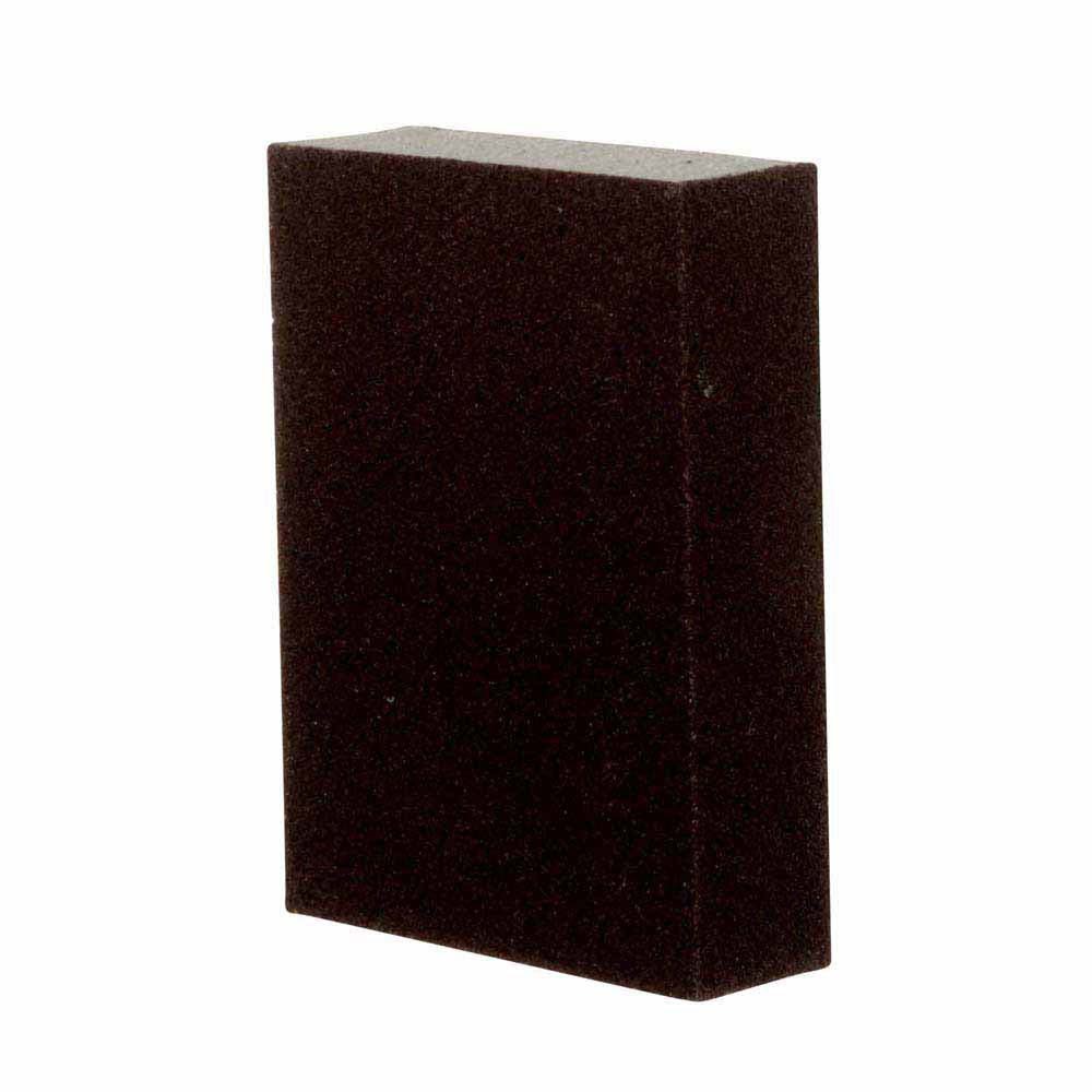 3M 7100237078 Sanding Sponge 908-ESF Dual Grit Block, 3-3/4 in x 2-5/8 in x 1 in, Fine/Medium - 7