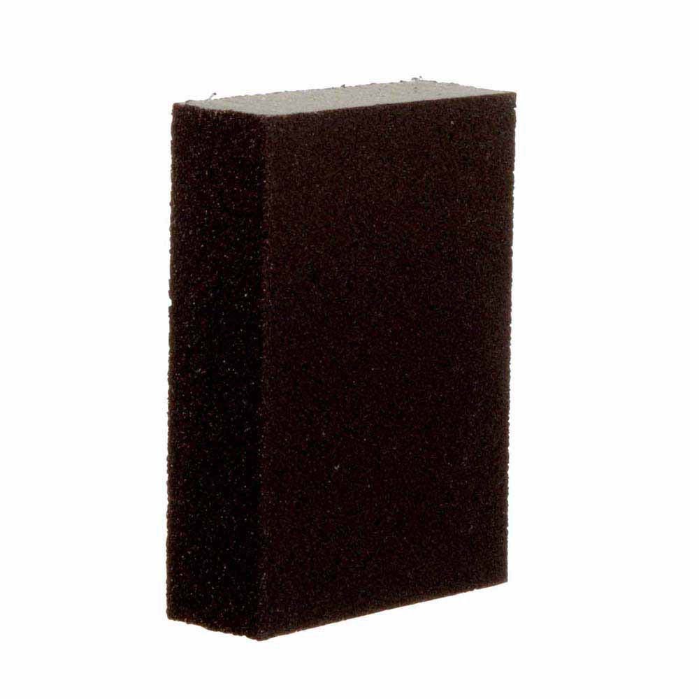 3M 7100237078 Sanding Sponge 908-ESF Dual Grit Block, 3-3/4 in x 2-5/8 in x 1 in, Fine/Medium - 8