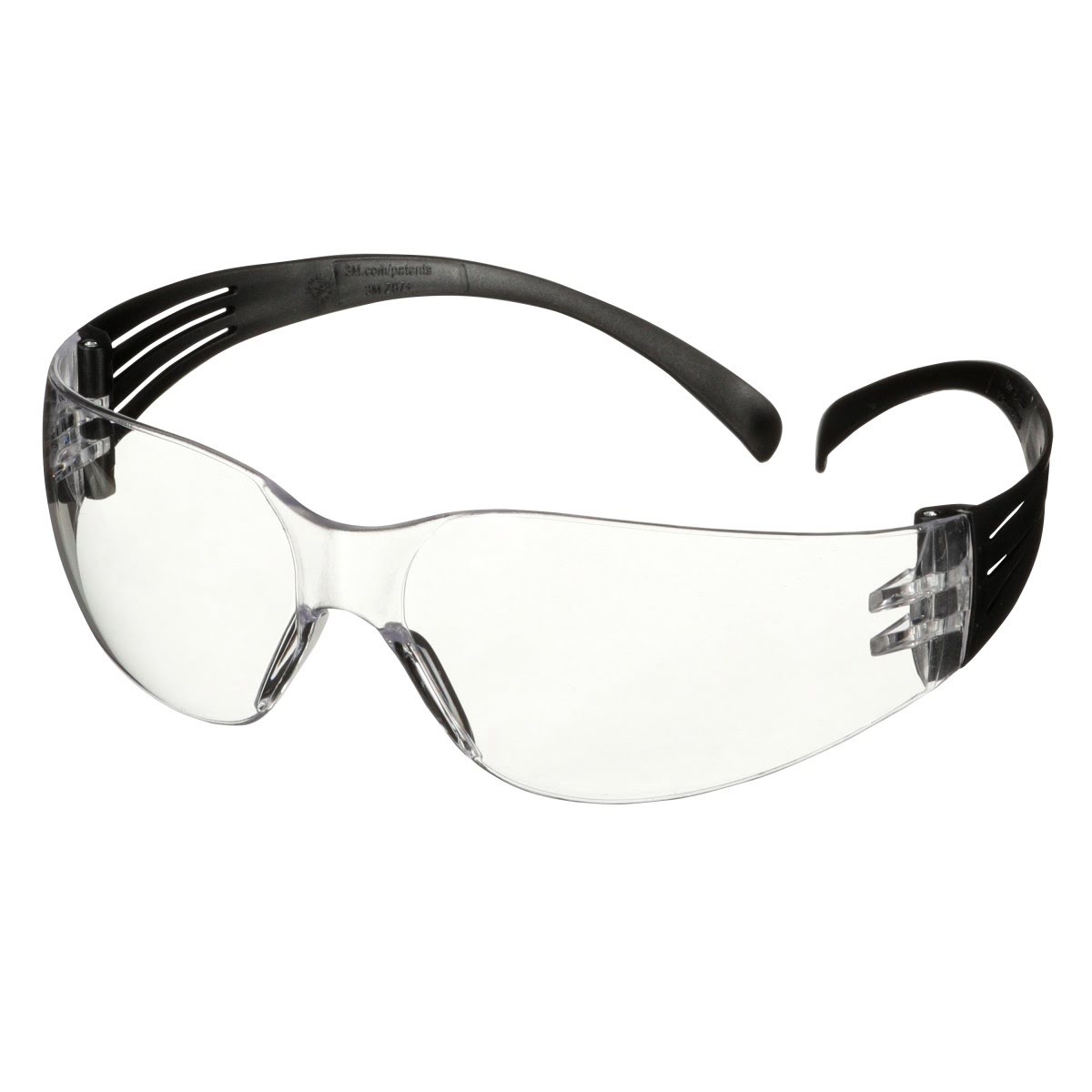3M SecureFit 100 Series Safety Glasses Clear Anti-Scratch Lens Black Temples (7100238171) (100 Pack) - 4