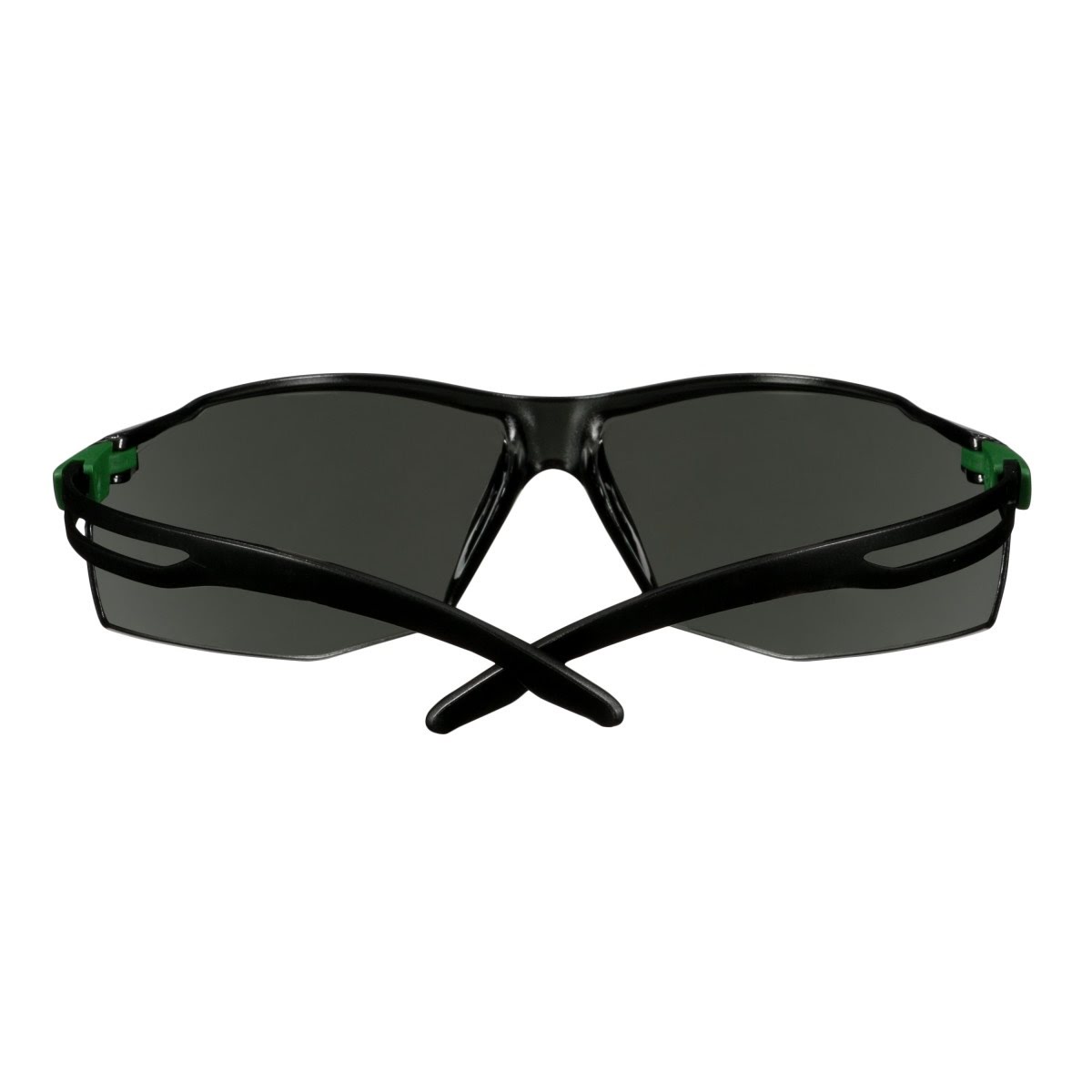 3M SF530AF-GRN SecureFit 500 Series Safety Glasses ANSI Z87 Impact Rated IR 3.0 Gray Anti Fog Anti Scratch Lens Black Green Frame (7100239086) (20 Pack) - 7