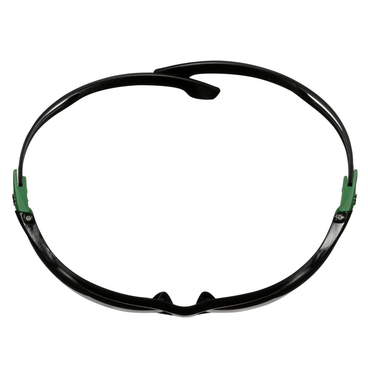 3M SF530AF-GRN SecureFit 500 Series Safety Glasses ANSI Z87 Impact Rated IR 3.0 Gray Anti Fog Anti Scratch Lens Black Green Frame (7100239086) (20 Pack) - 10