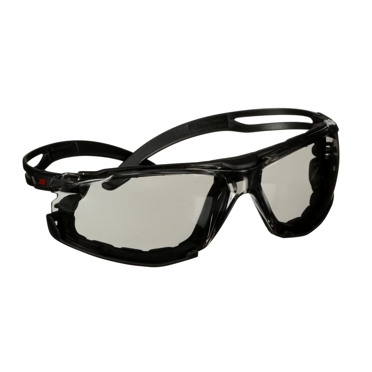 3M SF507SGAF-BLK-FM SecureFit 500 Series Safety Glasses, Anti-Fog Coating, Indoor/Outdoor Gray Lens, Black Frame with Foam Gasket (7100239092) (20 Pack) - 5