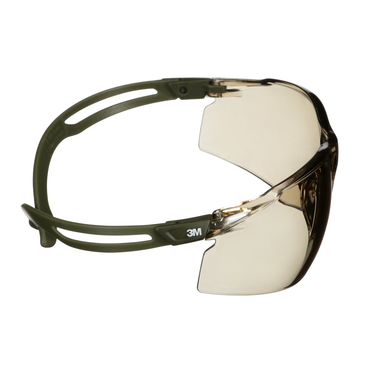 3M SecureFit 500 Series Safety Glasses, Scotchgard Anti Fog Coating, Anti Scratch, Light Brown Lens, Olive Frame, ANSI Z87.1-2020 (SF528SGAF-DGR) (7100239191) (20 Pack) - 9