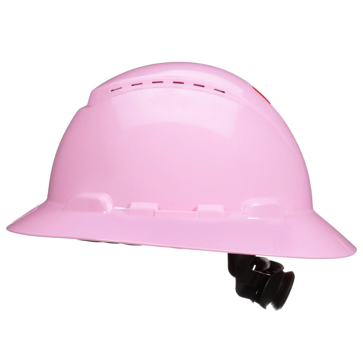 3M SecureFit Full Brim Hard Hat, Pink, Vented, 4-Point Pressure Diffusion Ratchet Suspension, with UVicator Sensor, Medium (H-813SFV-UV) (7100239746) (20 Pack) - 2