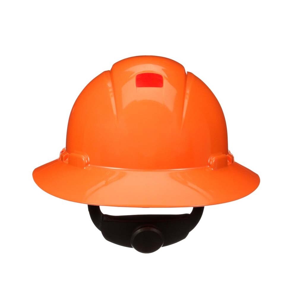 3M 7100239992 SecureFit H-806SFR-UV Full Brim Hard Hat, Orange, Non-Vented with Uvicator and 4-Point Ratchet Suspension - 2