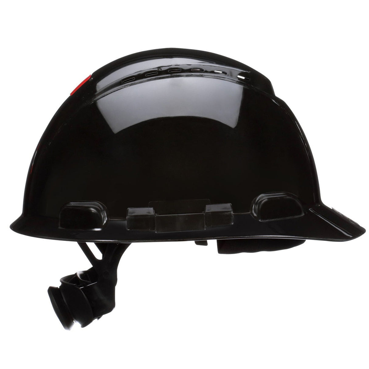 3M H-712SFV-UV SecureFit Hard Hat, Black, Vented Cap Style Safety Helmet with Uvicator Sensor, 4-Point Pressure Diffusion Ratchet Suspension, ANSI Z89.1, Medium (7100240011) (20 Pack) - 2