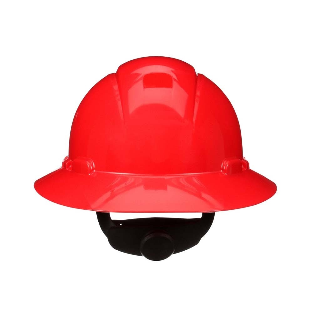 3M H-805SFR-UV SecureFit Full Brim Hard Hat, Red, Non-Vented with Uvicator Sensor and 4-Point Ratchet Suspension (7100240013) (20 Pack) - 2