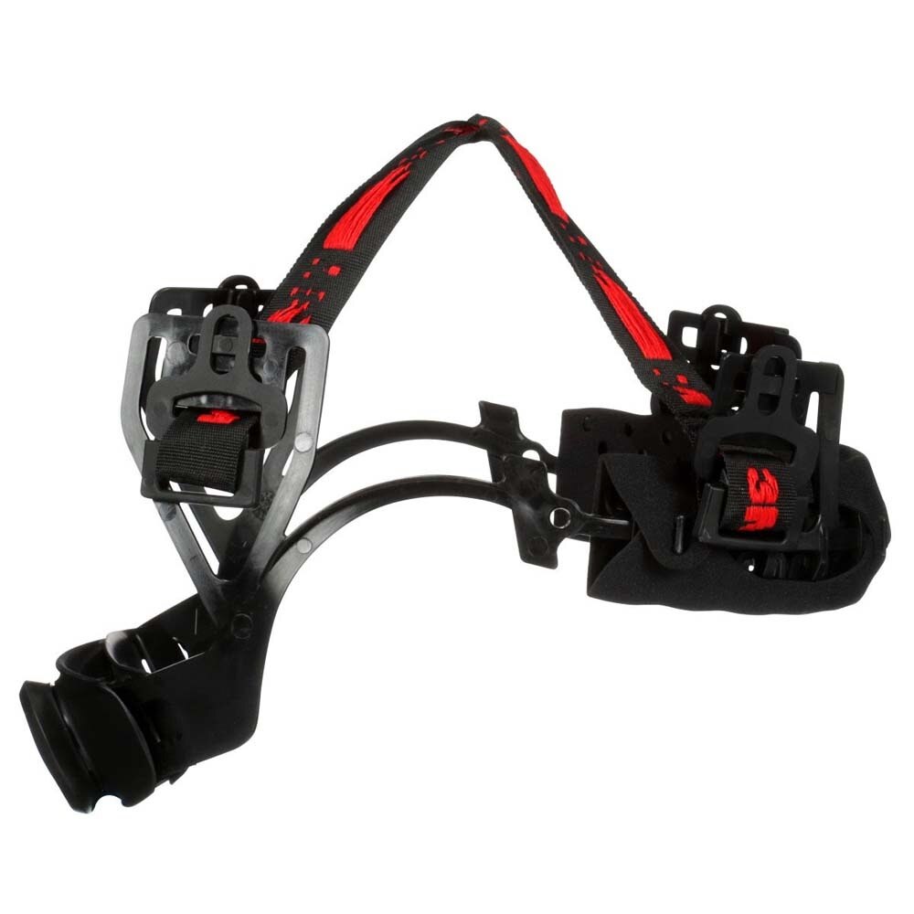 3M 7100240013 SecureFit H-805SFR-UV Full Brim Hard Hat, Red, Non-Vented with Uvicator Sensor and 4-Point Ratchet Suspension - 6