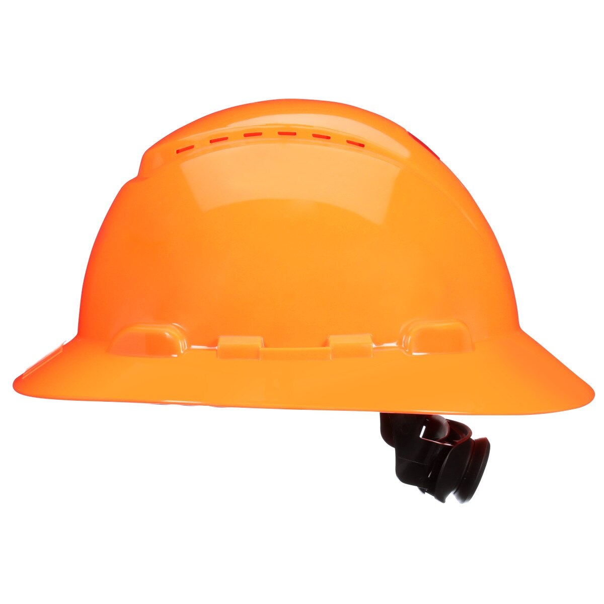 3M SecureFit Full Brim Hard Hat, Hi-Vis Orange, 4-Pt Pressure Diffusion Ratchet Suspension with UVicator (H-807SFV-UV) (7100240023) (20 Pack) - 2