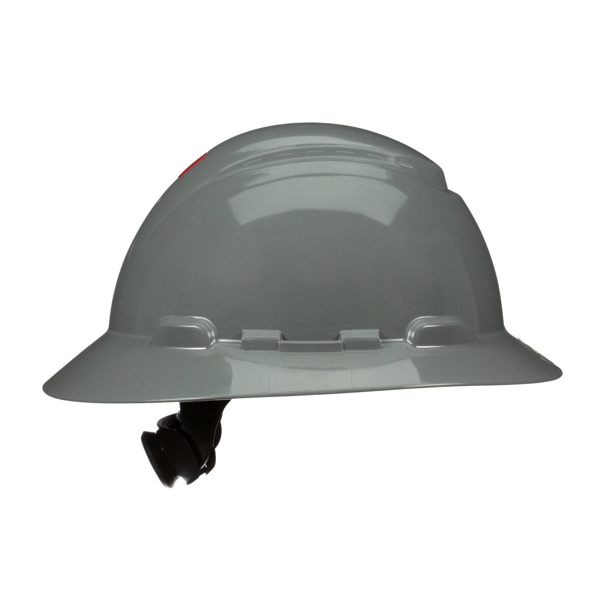 3M SecureFit Full Brim Hard Hat, Grey, Non-Vented, 4-Point Pressure Diffusion Ratchet Suspension, with UVicator Sensor, ANSI Z89.1 (H-808SFR-UV) (7100240025) (20 Pack) - 5