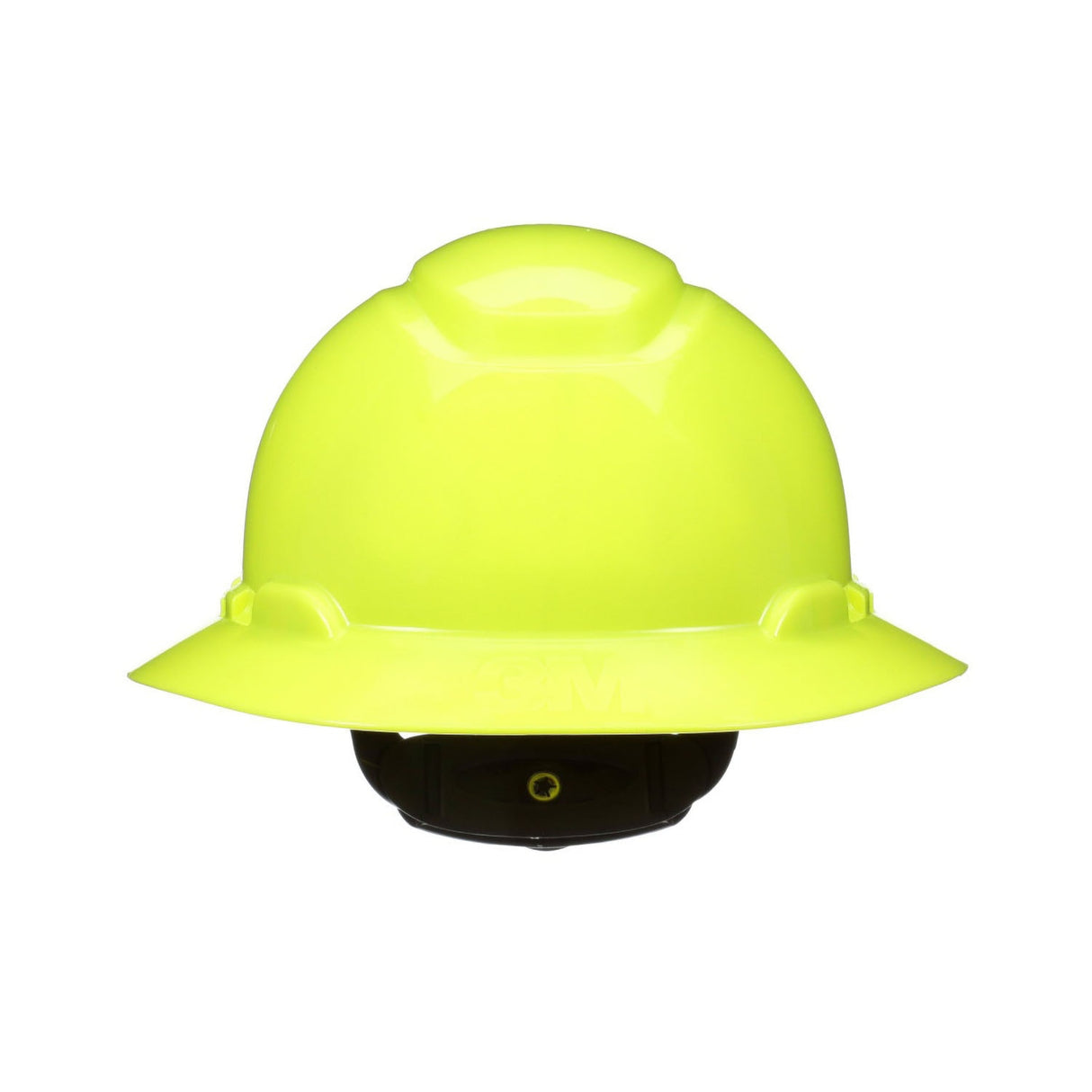 3M 7100240034 SecureFit Full Brim Hard Hat, Hi-Vis Yellow, Non-Vented, 4-Point Pressure Diffusion Ratchet Suspension with UVicator (H-809SFR-UV) (7100240034) (20 Pack) - 2