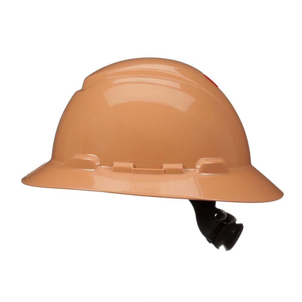 3M H-811SFR-UV SecureFit non-vented full brim safety helmet with Uvicator sensor and 4-point ratchet suspension (Tan) (7100240038) - 4