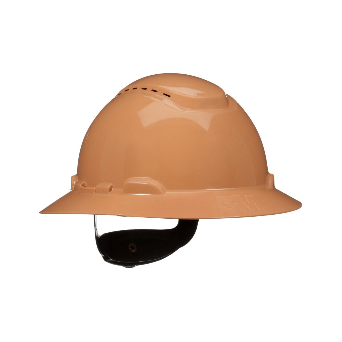 3M H-811SFV-UV SecureFit Full Brim Hard Hat, Tan, Vented, 4-Point Pressure Diffusion Ratchet Suspension with UVicator Sensor (7100240042) (20 Pack)