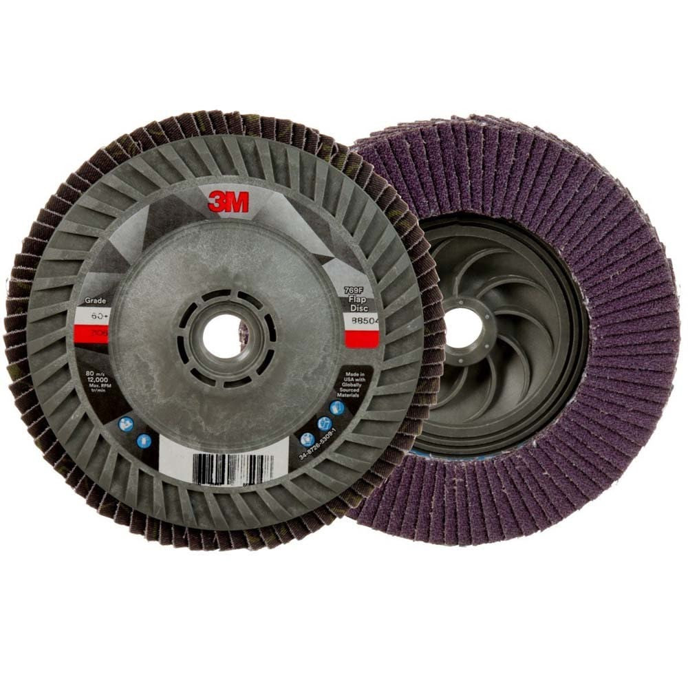 3M 769F Flap Disc , 60+, T27 Quick Change, 5 in x 5/8 in-11 (7100243780) - 5