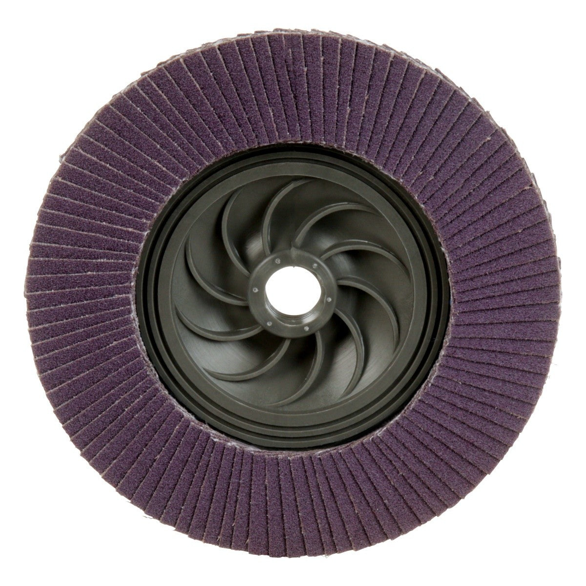 3M 769F Flap Disc, T27 Quick Change, Threaded 5 in x 5/8 in-11, Precision Shaped Ceramic, 120+, Purple (7100243781) (10 Pack) - 5