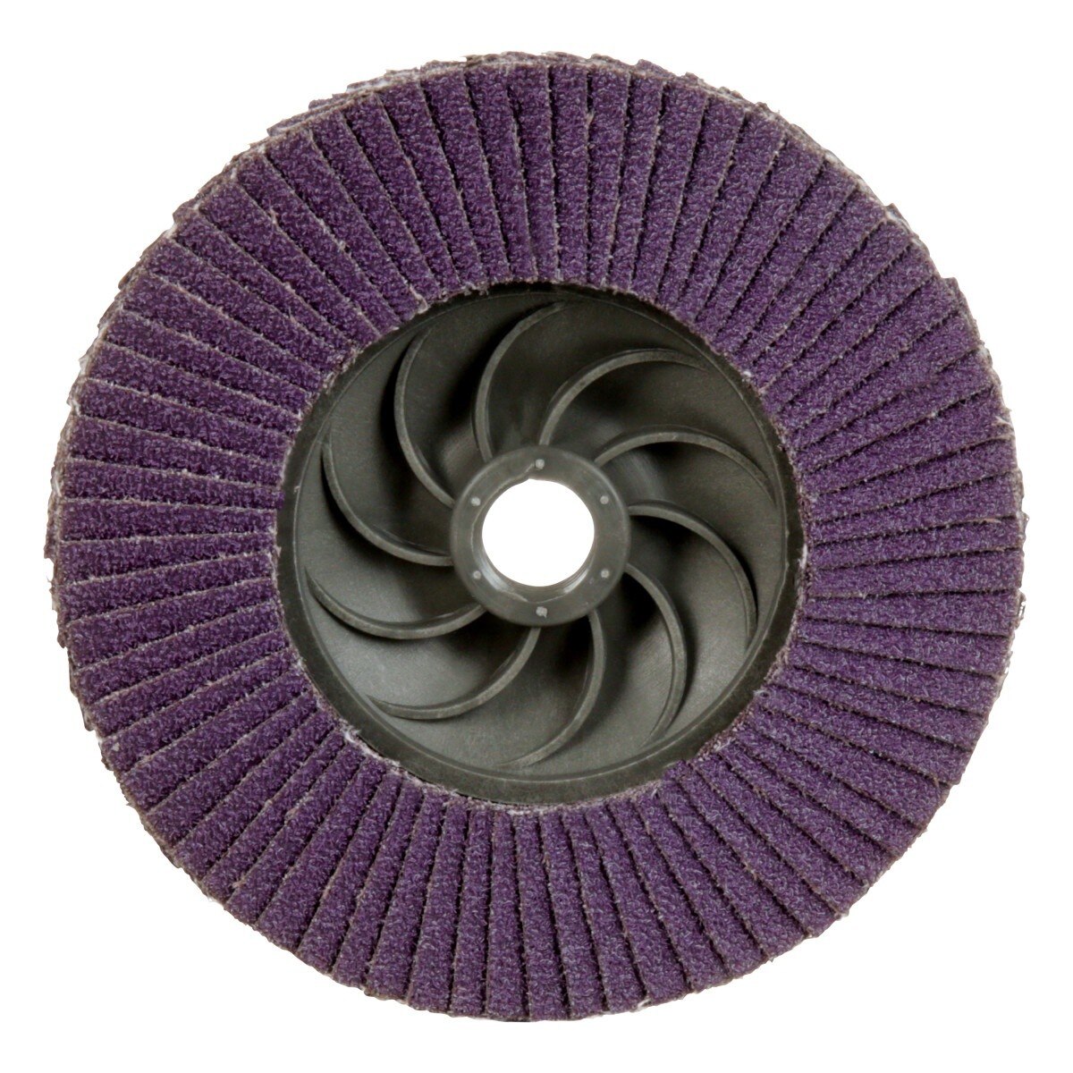 3M 769F Flap Disc T27 Quick Change 60 Plus Precision Shaped Ceramic Purple 4-1/2 in x 5/8 in-11 (7100243877) (10 Pack) - 3