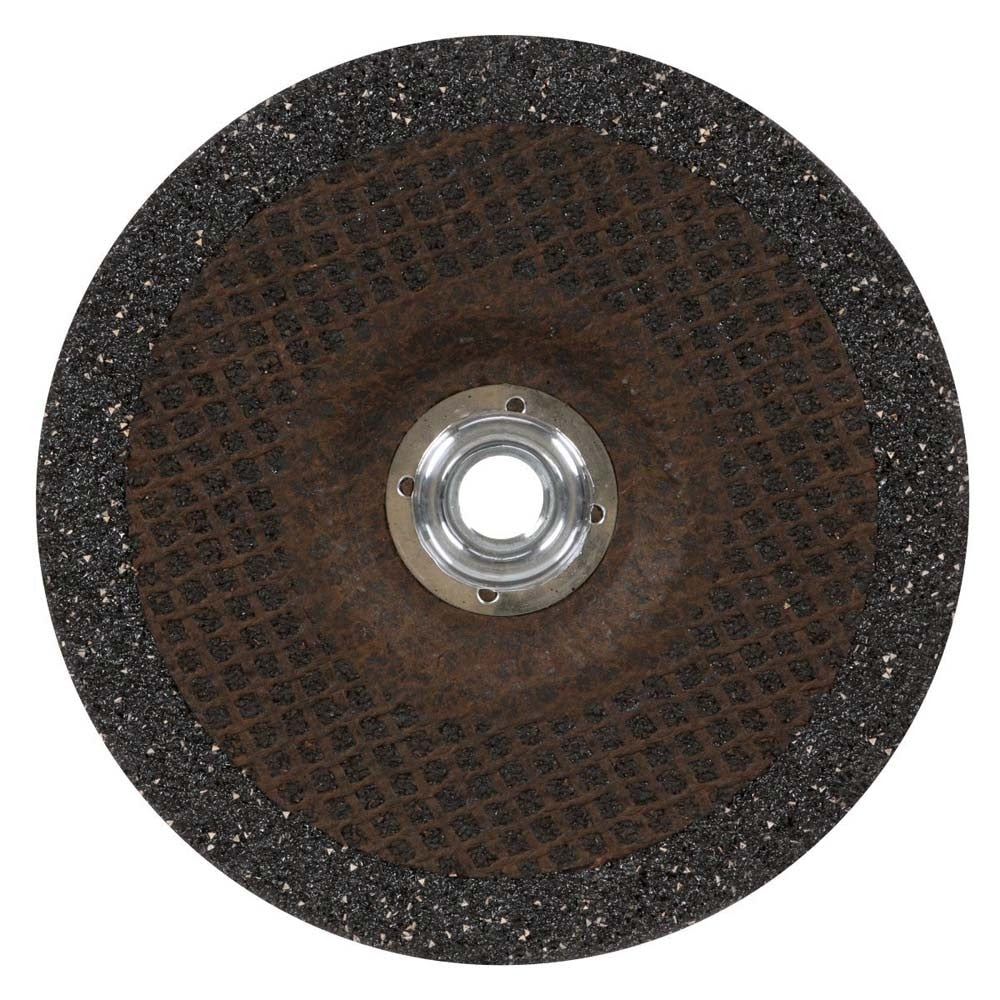 3M 7100244821 Silver Depressed Center Grinding Wheel, 87447, 36+, T27 Quick Change, 6 in x 1/4 in x 5/8 in-11 (10 Pack) - 4