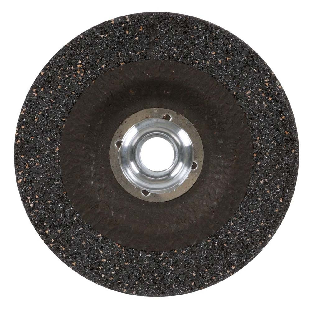 3M 7100245024 Silver Depressed Center Grinding Wheel, 87397, 36+, T27 Quick Change, 4.5 in x 1/4 in x 5/8 in-11 (10 Pack) - 5