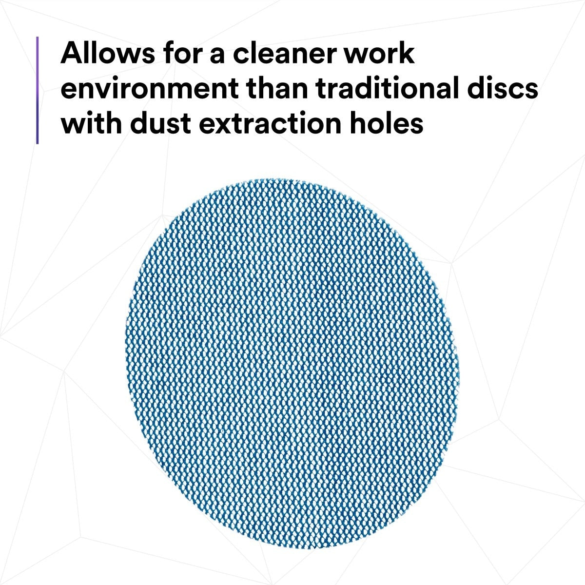 3M 310W Xtract Clean Sanding Net Disc, 180+, 3 in x NH, Die 300V, Hook & Loop, Blue (7100247102) (500 Pack) - 7