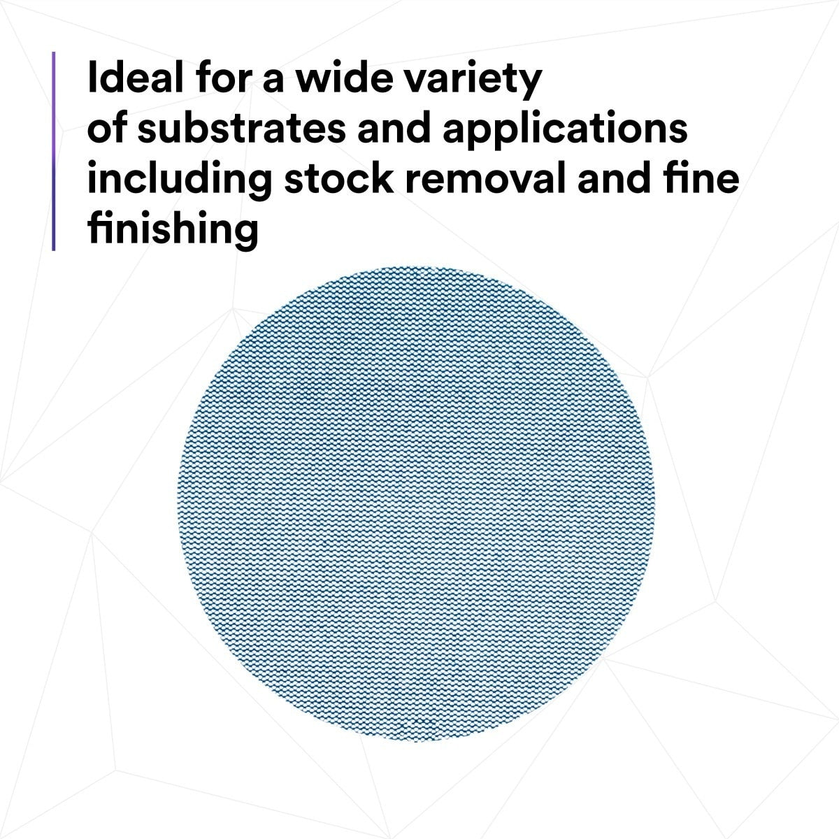 3M 310W Xtract Clean Sanding Net Disc, 320+, Blue, 5 in x NH, Die 500X, Hook and Loop (7100247522) (500 Pack) - 5