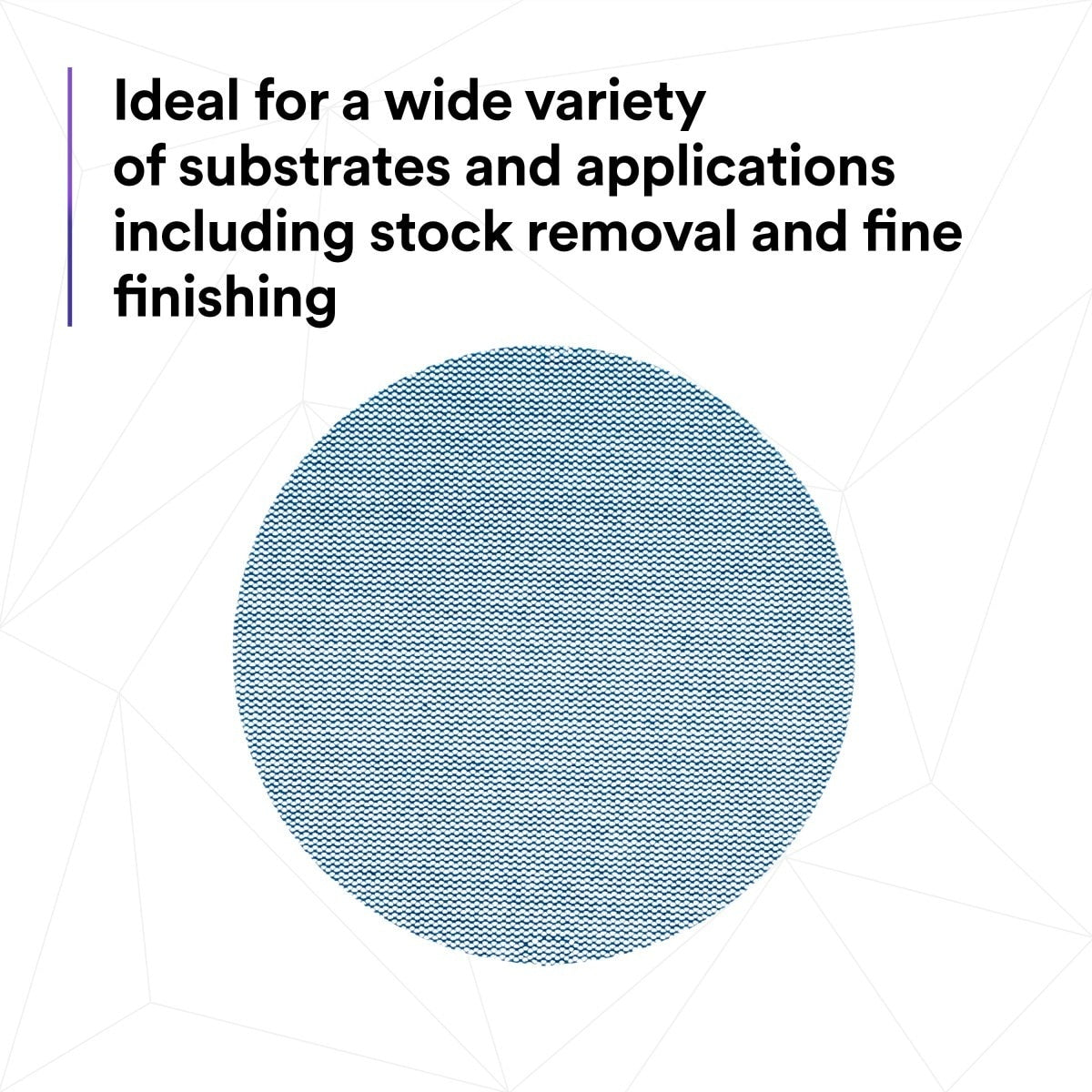 3M 310W Xtract Hookit Net Disc, 180+, Blue, 5 in x NH, Die 500X, for Metal Wood Composites (7100247523) (500 Pack) - 6