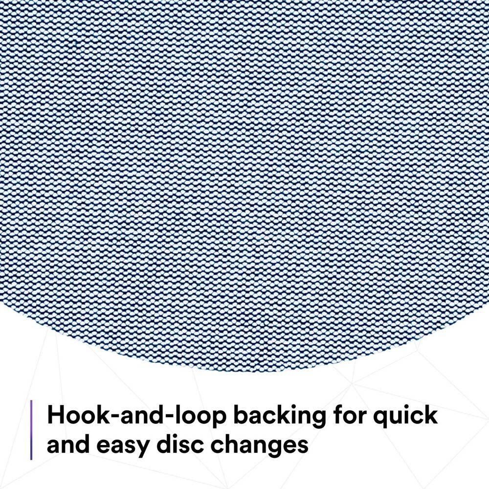 3M 7100252819 Xtract Net Disc 310W 120+ 8 in Die 800L Hook and Loop Sanding Discs Virtually Dust-Free for Metal, Wood, Composites, Stock Removal and Fine Finishing (50 Pack) - 4