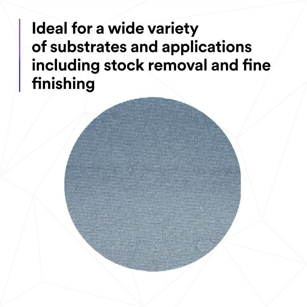3M 7100252820 Xtract Net Disc 310W 8 in Hook and Loop Sanding Disc, 150+ Grit, Die 800L, Virtually Dust-Free (50 Pack) - 9