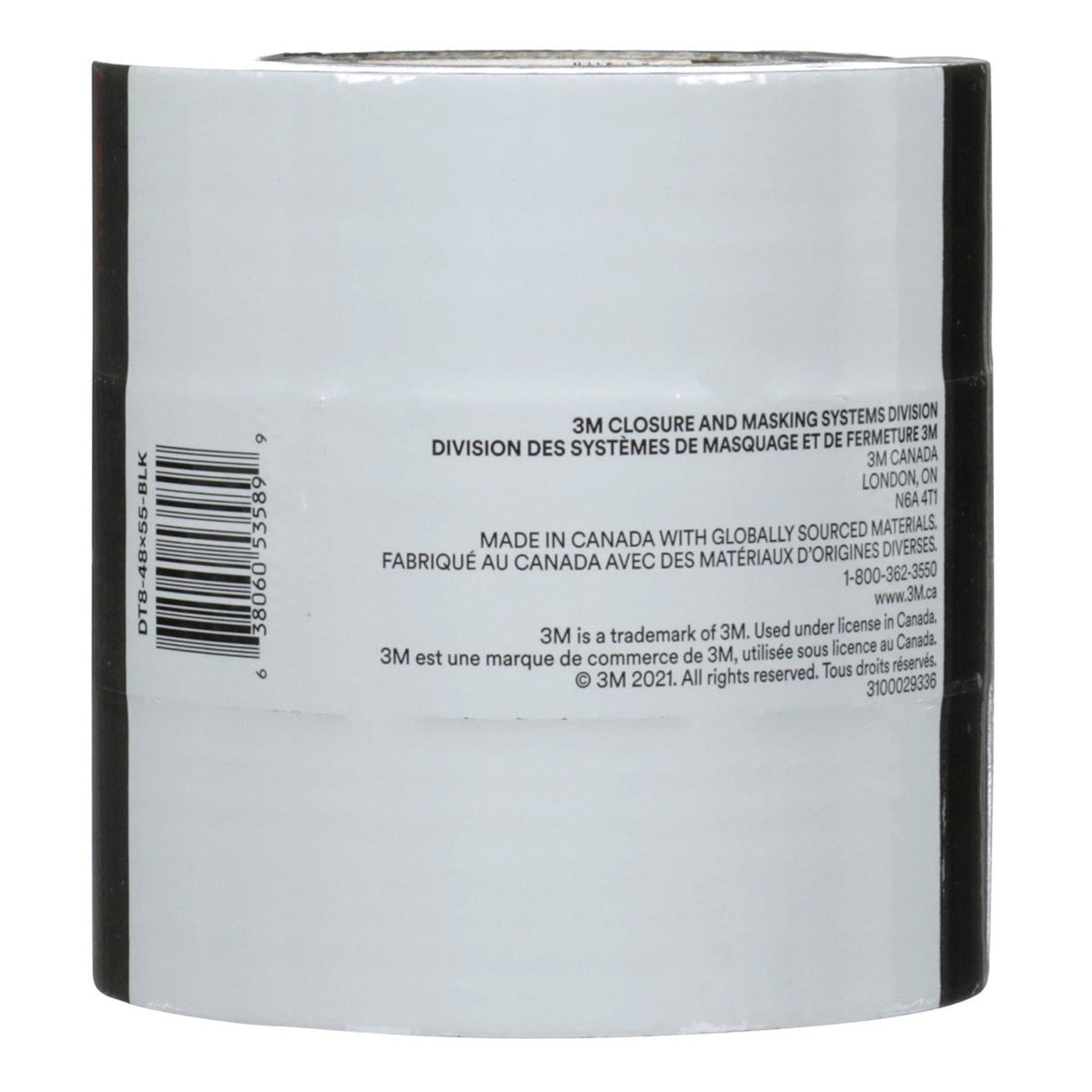 3M DT8 All Purpose Duct Tape, Black, 1-7/8 in x 60 yd, 8 mil (7100253082) (24 Pack) - 4