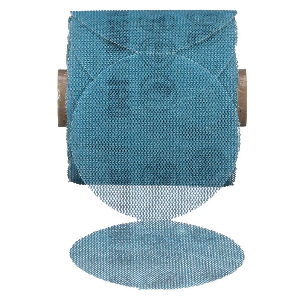 3M 7100254369 Blue Net Disc Roll 36451, 3 in, 150+ Grade, Best in Class, Virtually Dust-Free, Abrasive Sheet Roll - 6