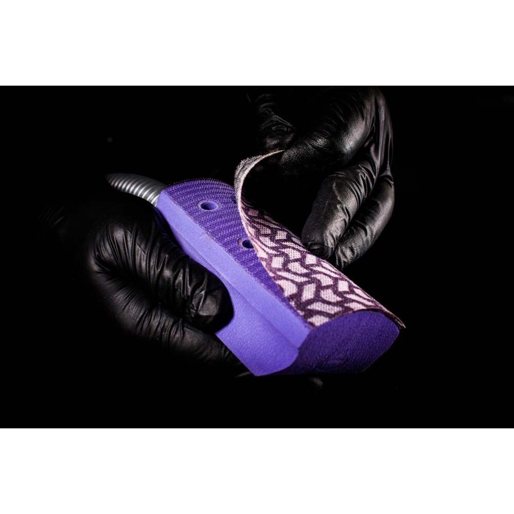 3M 7100256499 Hookit Dust Extraction Flexible Radius Sanding Block 35832, 273 mm x 66 mm - 7