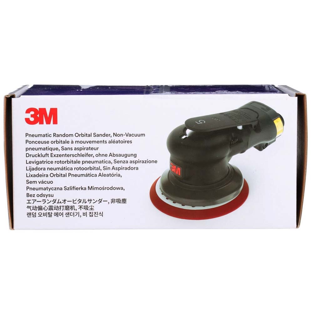 3M 88951 Pneumatic Random Orbital Sander, 6 in Non-Vacuum, 5/16 in Orbit, 12000 RPM, 0.28 HP Motor, Variable Speed (7100258651) - 7