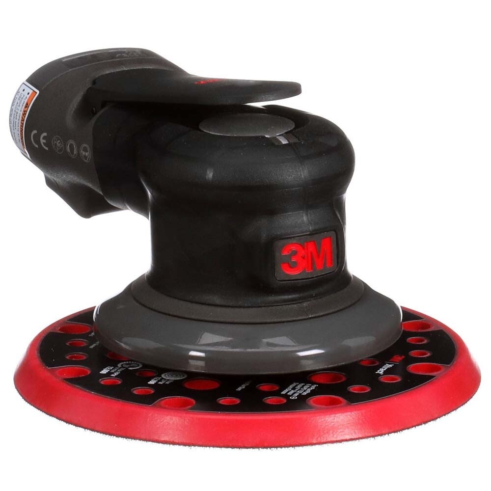 3M 88937 Pneumatic Random Orbital Sander, 5 in Non-Vacuum, 3/16 in Orbit, 12000 RPM, .28 HP Motor (7100258878) - 3