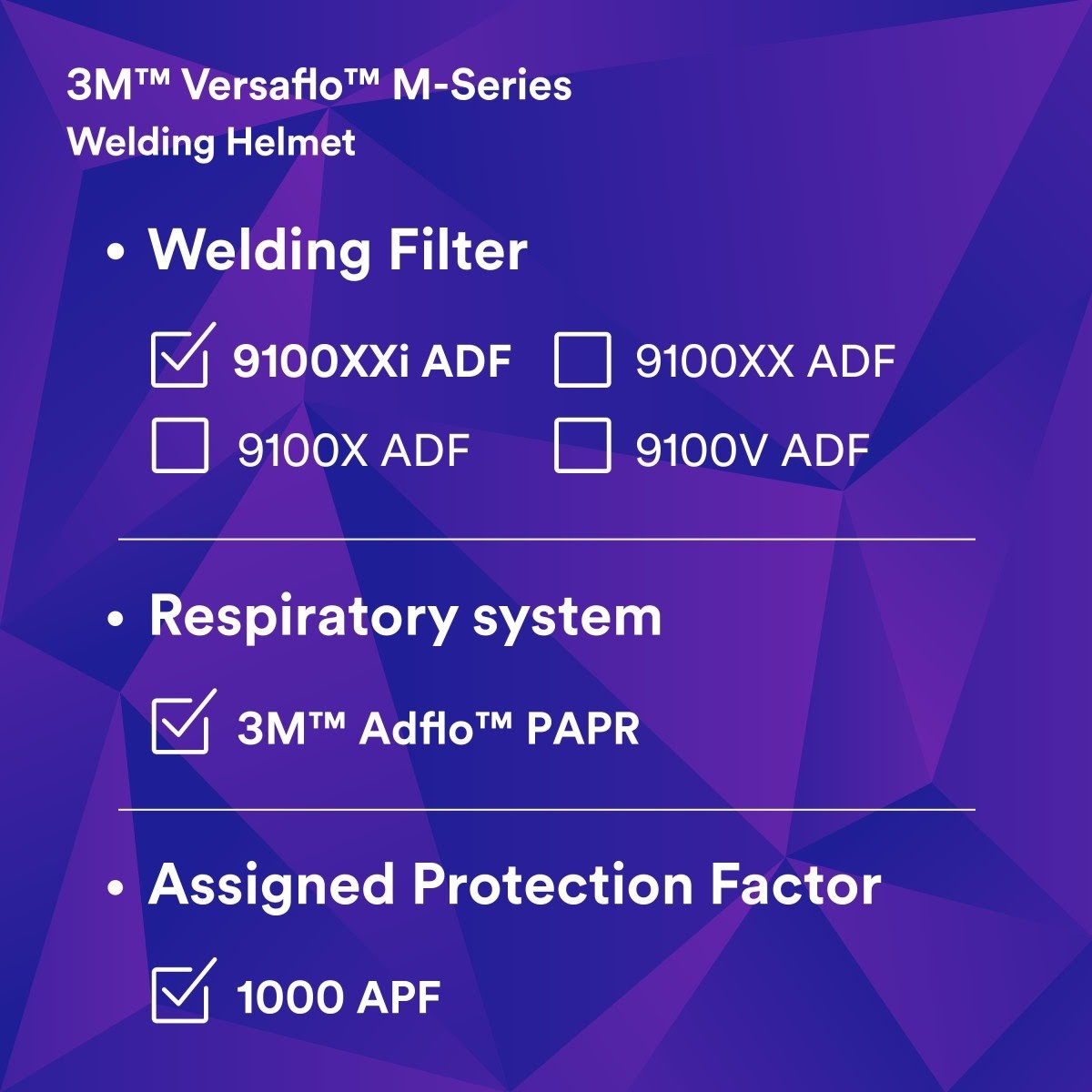 3M 38-1101-00SW Adflo PAPR and Versaflo M-Series Helmet Kit w Speedglas Welding Shield, LiIon Battery, No ADF (7100260617) - 7