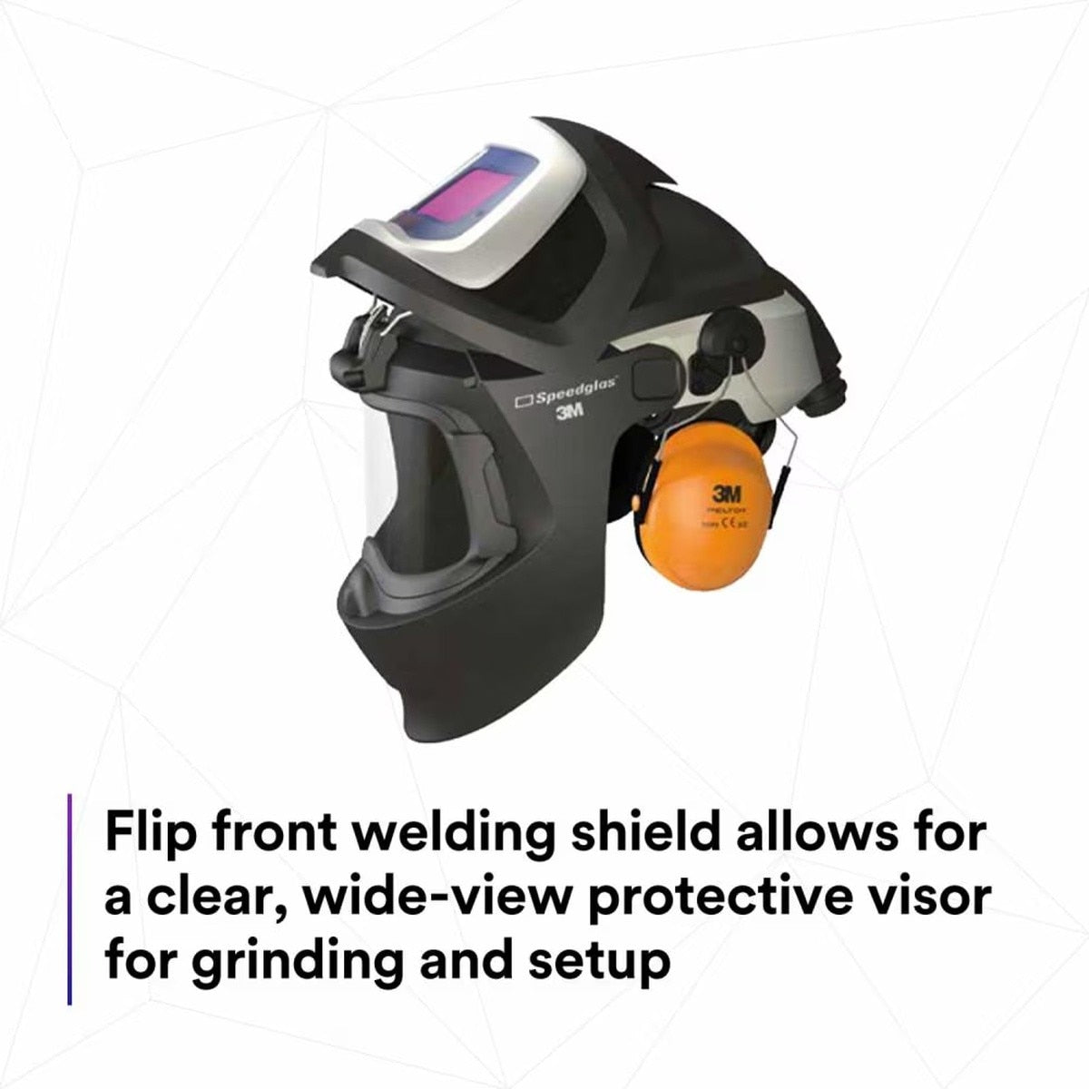 3M 7100260623 Adflo Powered Air Purifying Respirator HE System with Speedglas 9100 MP Welding Helmet (1 Case) - 2