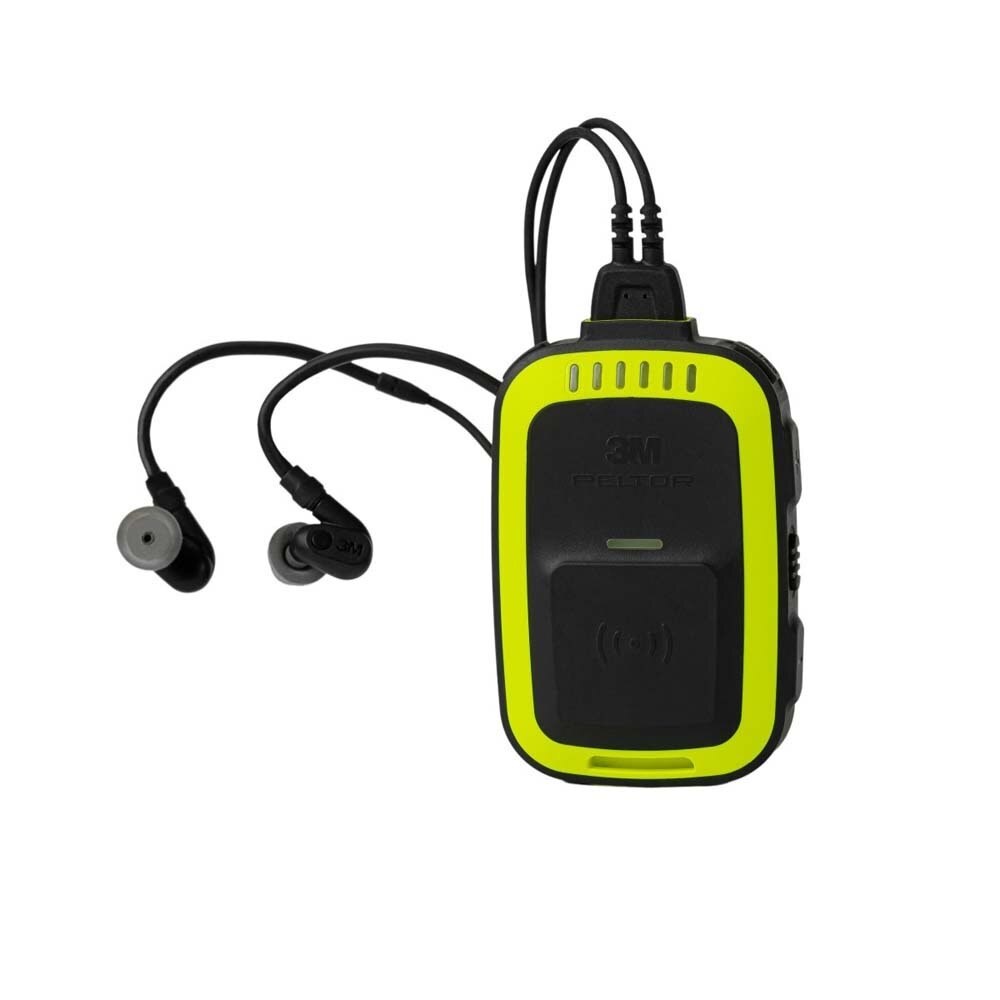 3M 7100262767 PELTOR Professional In-Ear Communication Headset, PIC-100 NA, Close-Connect Wireless Technology, VOX Hands-Free, Full-Duplex with In Ear Speech Microphone and 6 Channels, One Size, Yellow/Black - 2