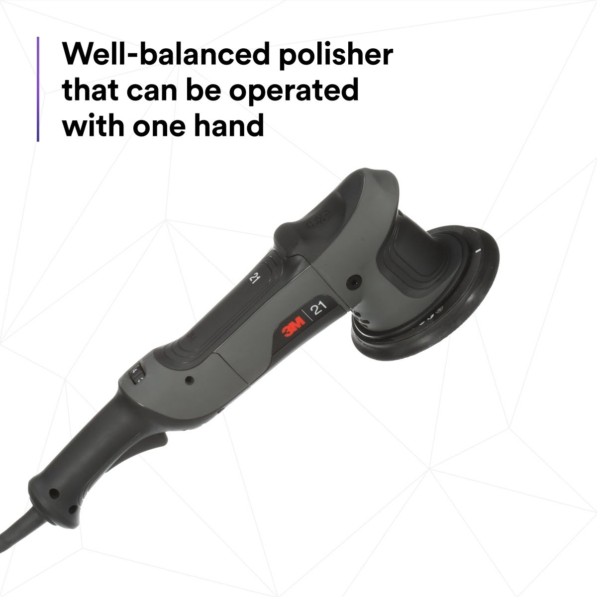 3M 34101 Random Orbital Polisher 21 mm 120V 60Hz Plug A Variable Speed (7100262836) - 7