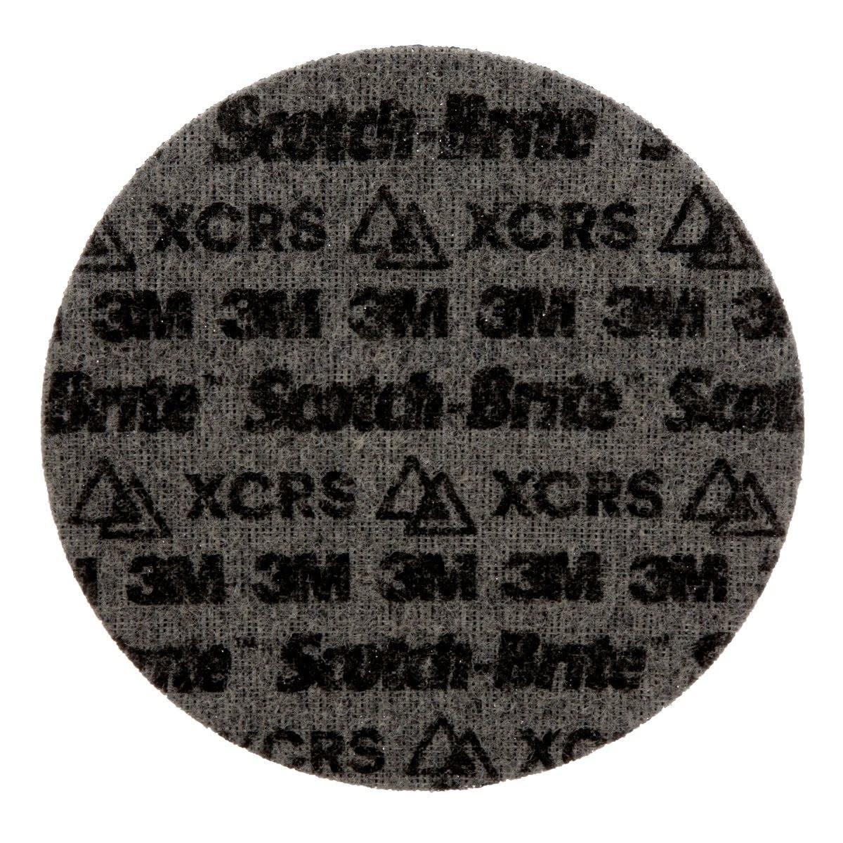 3M PN-DH Scotch-Brite Precision Surface Conditioning Disc, Extra Coarse, Dark Gray, 7 in x NH, Hook and Loop (7100263923) (25 Pack) - 3