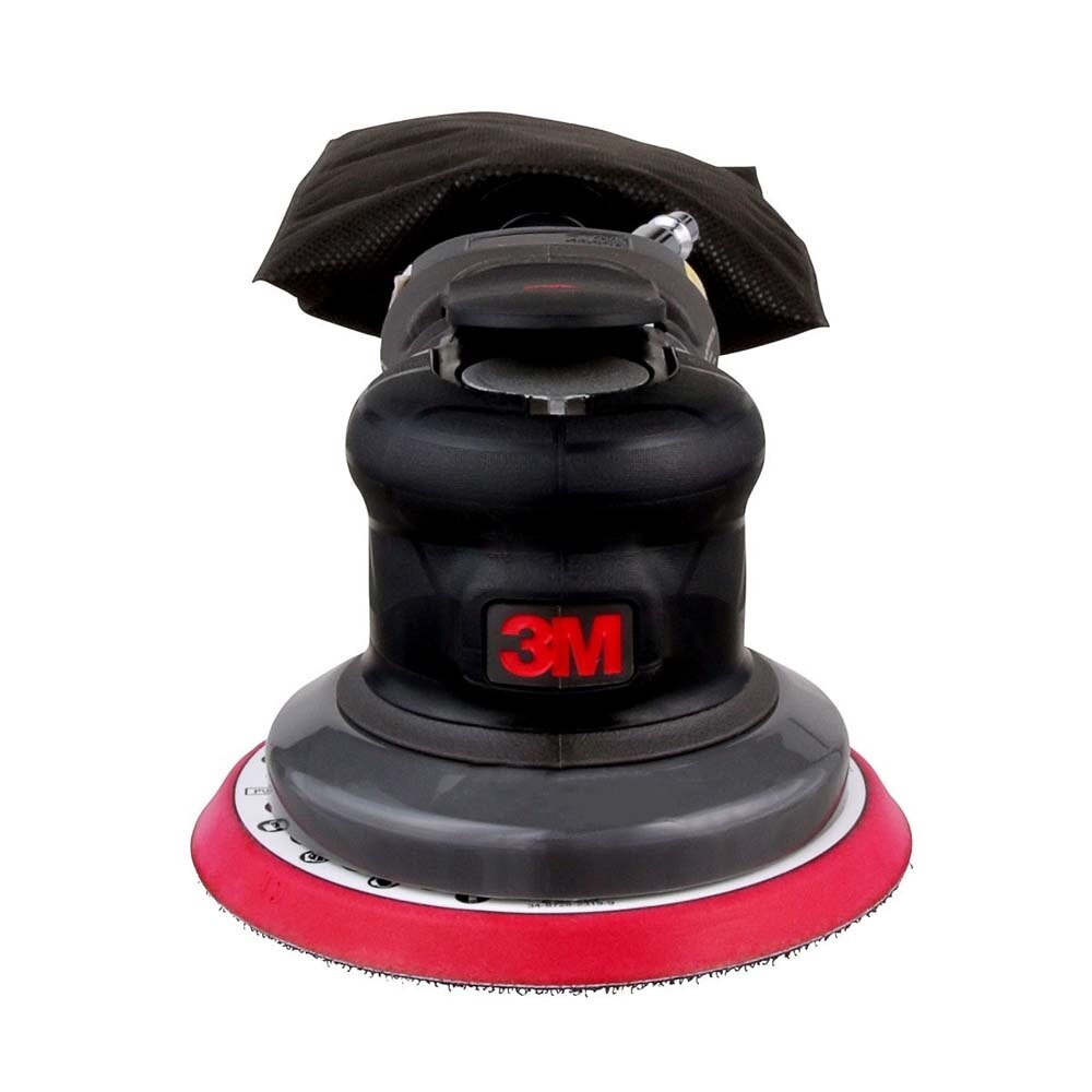 3M 88948 Xtract Pneumatic Random Orbital Sander, 5 in, Self-Generated Vacuum, 3/8 in Orbit, Ergonomic and Lightweight (7100264069)