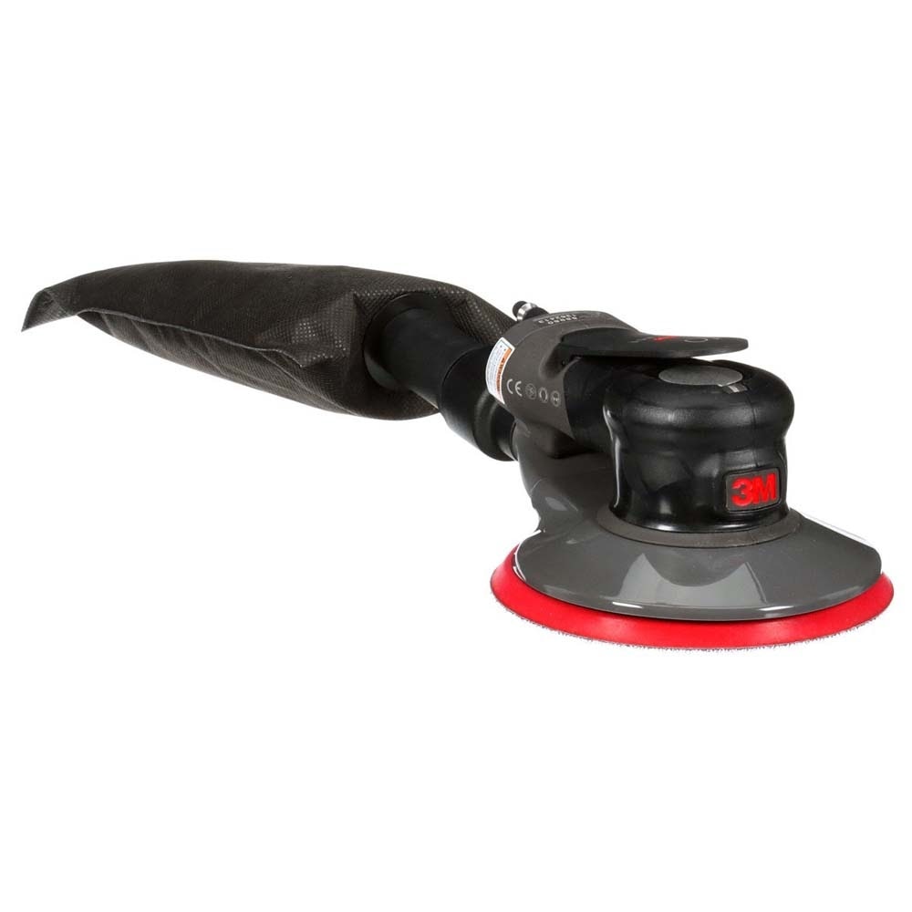 3M 88960 Xtract Pneumatic Random Orbital Sander, 6 in Self-Generated Vacuum, 3/8 in Orbit, Ergonomic Lightweight ROS, 209W Motor, Dust Extraction (7100264070) - 7