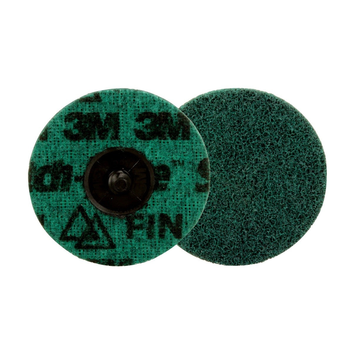 3M PN-DR Scotch-Brite Roloc Precision Surface Conditioning Disc, Fine, Precision Shaped Ceramic, Nonwoven, Green, TR, 3 in (7100264195) (100 Pack)