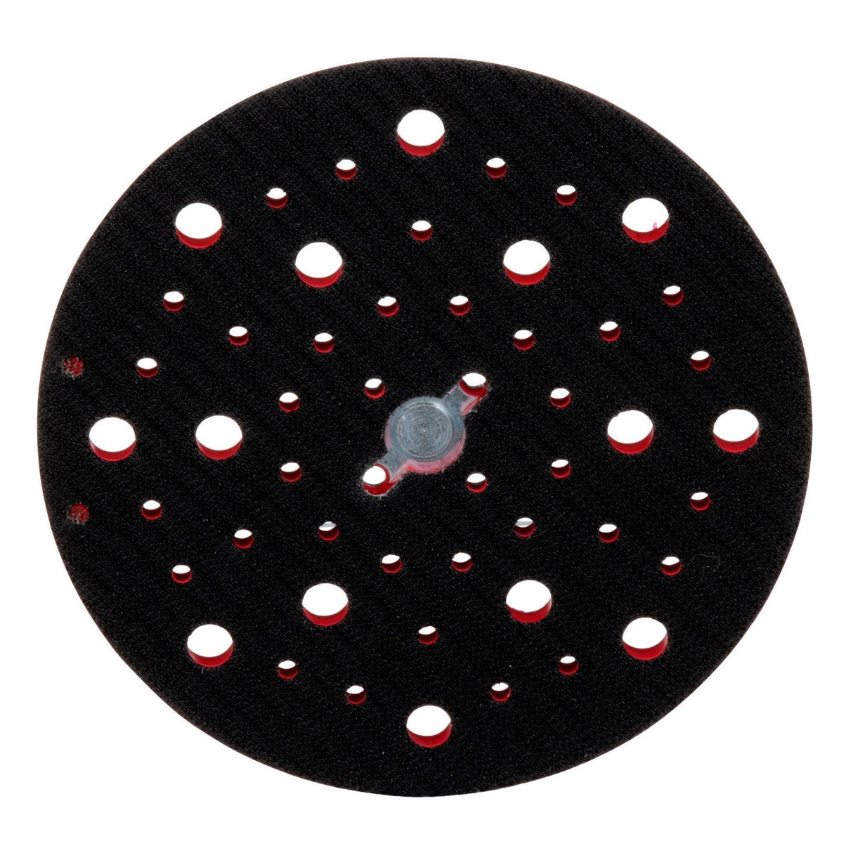 3M Xtract Hookit Clean Sanding Back-up Pad, 6 in, Hard, Red, 49 Holes, 5/16-24 EXT, Max 12000 RPM OPM (89409) (7100270476) (10 Pack) - 4