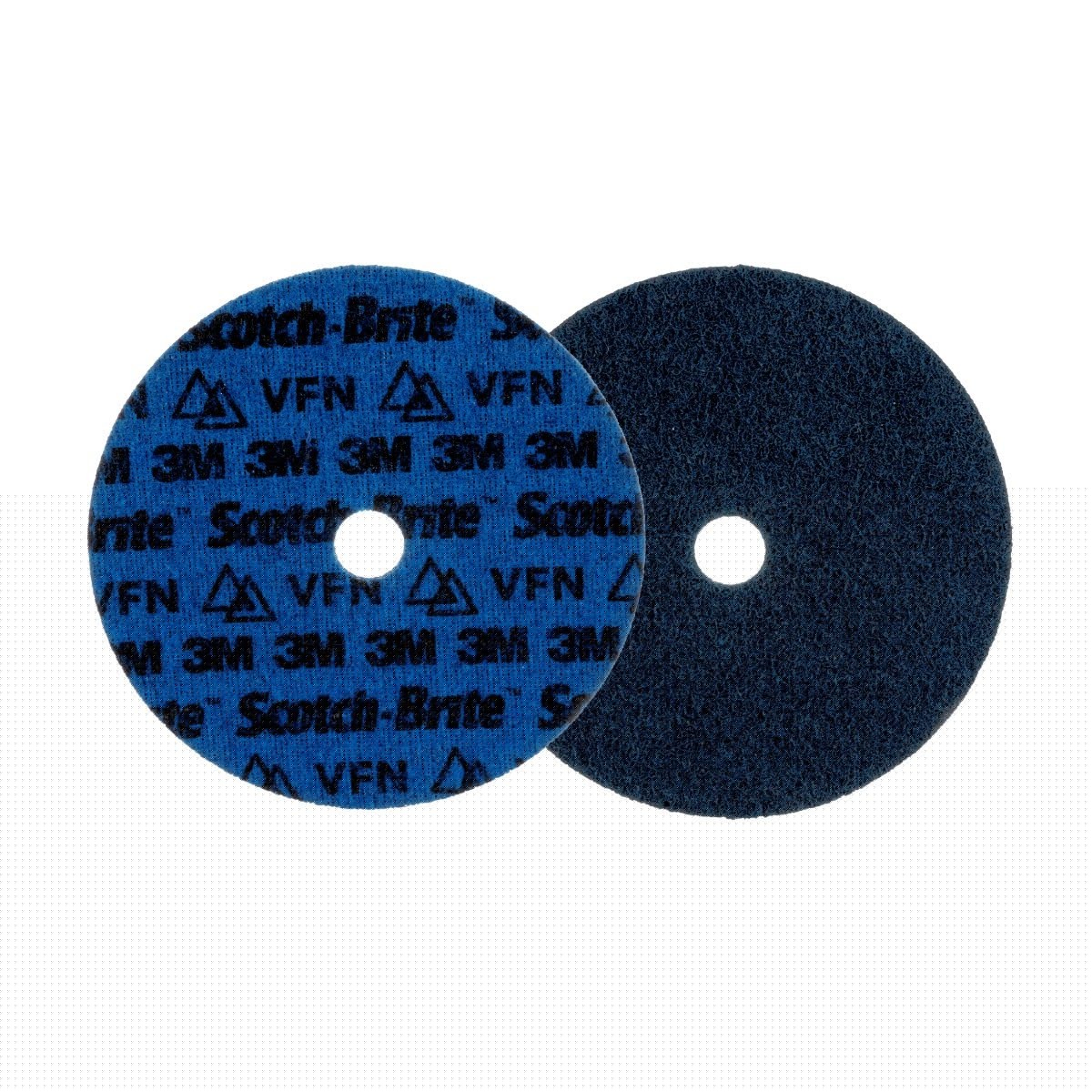 3M PN-DH Scotch-Brite Precision Surface Conditioning Disc, Very Fine, Blue, 7 in x 7/8 in Center Hole, Hook and Loop (7100271024) (25 Pack)