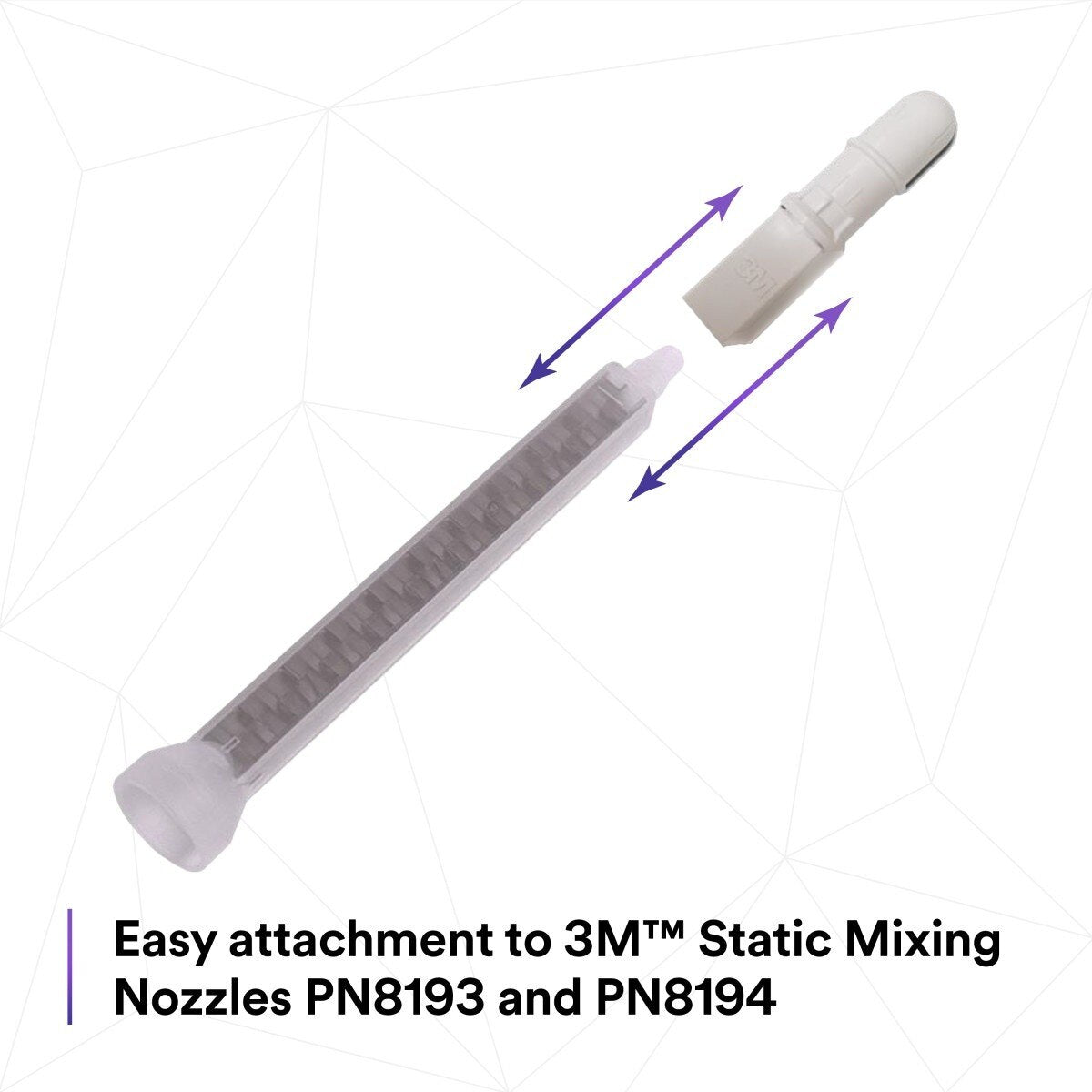 3M 33995 OEM Match Adjustable Ripple Tip Single Use Plastic Nozzle White (7100271058) (50 Pack) - 10