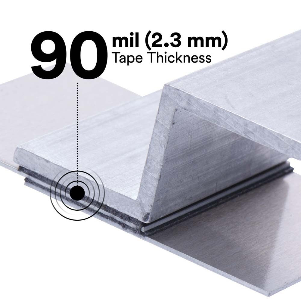 3M RP+230GF VHB Tape , Gray, 1/2 in x 36 yd, 90 mil, Film Liner (7100273131) (18 Pack) - 9