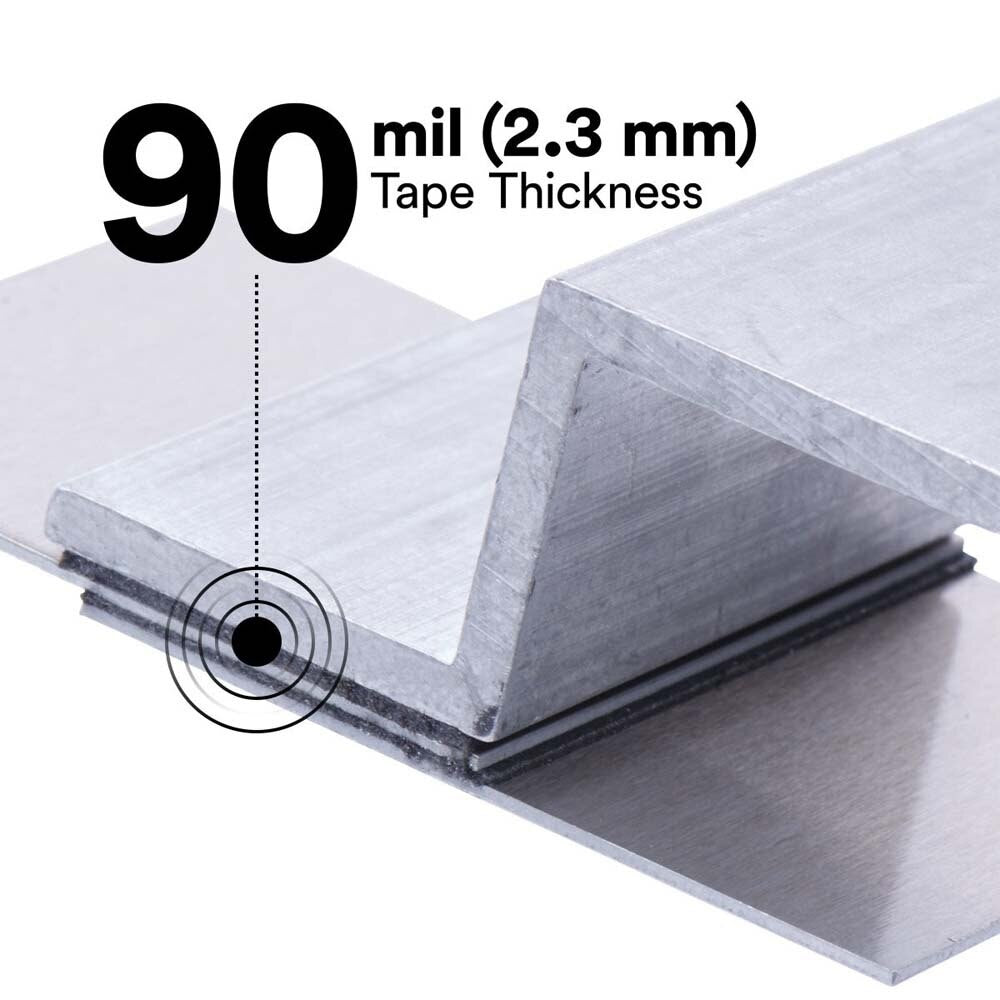 3M 7100273131 VHB Tape RP+230GF, Gray, 1/2 in x 36 yd, 90 mil, Film Liner (18 Pack) - 9