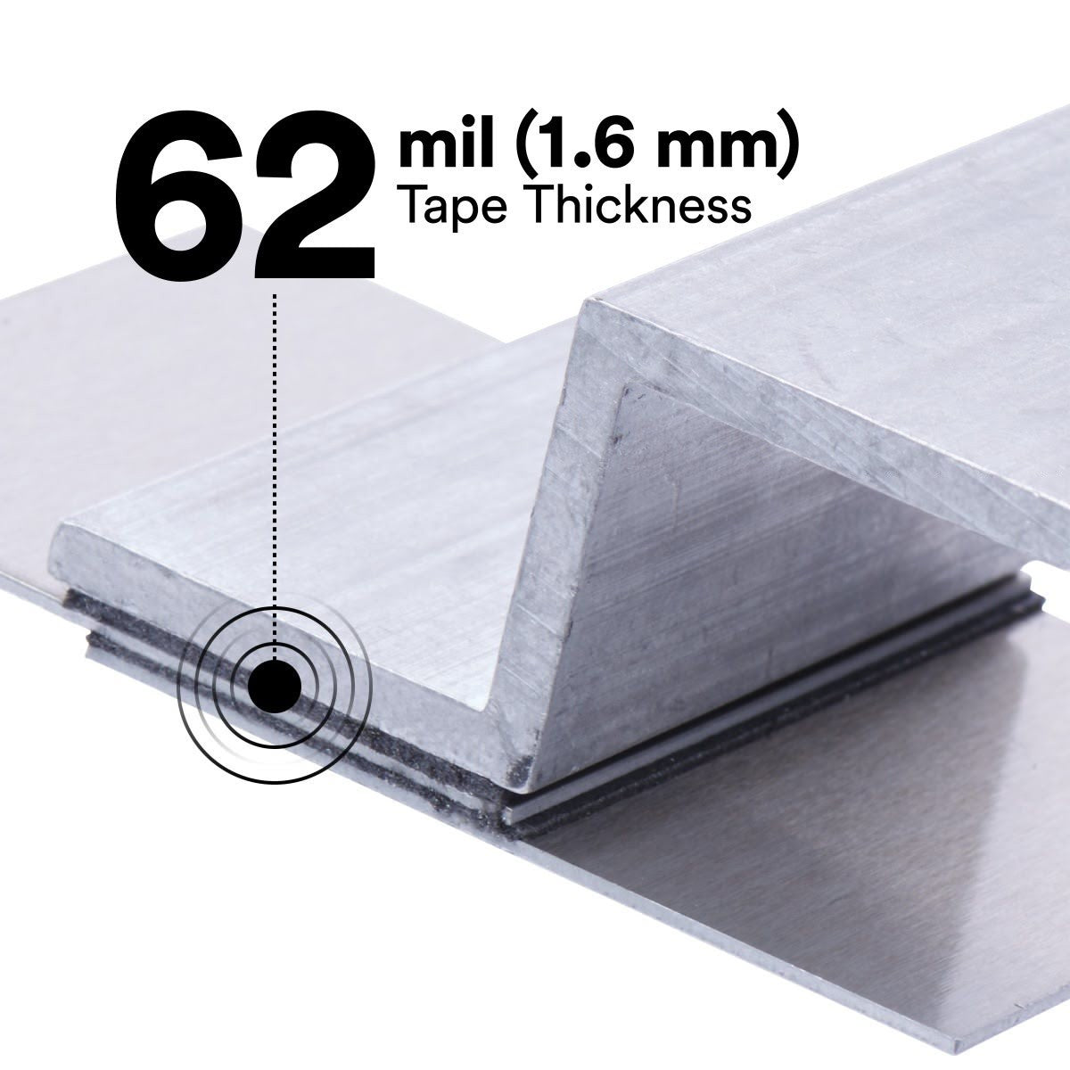 3M RP+160GF VHB Tape, Gray, 1 in x 36 yd, 62 mil, Film Liner (7100273259) (9 Pack) - 8