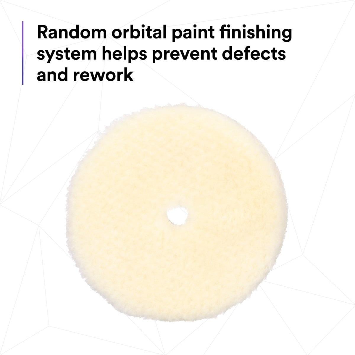 3M 34124 Hookit Random Orbital Coarse Wool Compounding Pad, White, 6 in x 150 mm (7100276846) (12 Pack) - 10