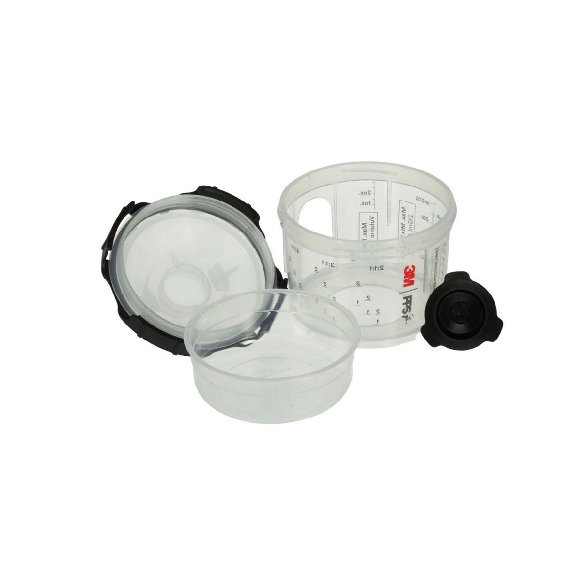 3M 26028 PPS Spray Cup System Kit, Micro, 3 oz, 200 Micron Filter, Lids, Liners and Plugs (7100283749) - 4