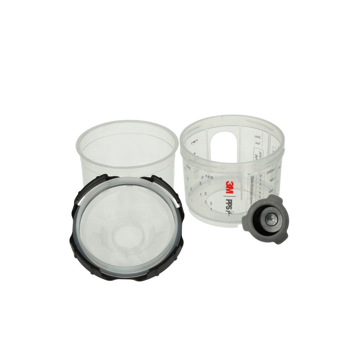 3M 26114 PPS Spray Cup System Kit, Mini, 6.8 oz, 200 Micron Filter (7100284553) - 4